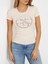 Kadın Önü Taşlı Logolu T-Shirt-Pembe 2