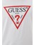 Erkek Guess Ss Bsc Önde Üçgen Logolu T-Shirt - Beyaz 3