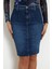 Kadın Guess Denim Midi Etek - Mavi 4