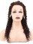 Afro Dalga Ön Dantelli Gerçek Saç Tül Peruk / Koyu Kahve / 60/65cm 1