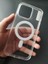 iPhone 15 Pro Max Uyumlu Magsafe Şeffaf Premium Silikon Kılıf 1