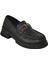 Shoemix Kadın Loafer Siyah Tokalı Günlük Ayakkabı 1