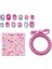 Unicorn Figürlü Stickerlı Toka & Bilezikli Kendinden Yapışkanlı Dazzle Nails Takma Tırnak Seti 4