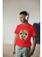 Erkek Çocuk Pamuk Panda Baskılı Kısa Kol Tshirt 1