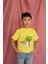 Erkek Çocuk Pamuk Palmiye Baskılı Kısa Kol Tshirt 3