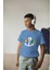 Erkek Çocuk Pamuk Sailing Baskılı Kısa Kol Tshirt 1