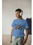 Erkek Çocuk Pamuk Racer Motorsiklet Baskılı Kısa Kol Tshirt 1