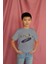 Erkek Çocuk Pamuk Skate Kaykay Baskılı Kısa Kol Tshirt 3