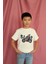 Erkek Çocuk Pamuk Racer Motorsiklet Baskılı Kısa Kol Tshirt 3