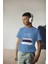 Erkek Çocuk Pamuk Lacivert Karavan Baskılı Kısa Kol Tshirt 1