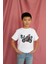 Erkek Çocuk Pamuk Racer Motorsiklet Baskılı Kısa Kol Tshirt 3