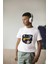 Erkek Çocuk Pamuk Space Baskılı Kısa Kol Tshirt 1