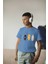 Erkek Çocuk Pamuk Surf Yazılı Baskılı Kısa Kol Tshirt 1
