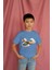 Erkek Çocuk Pamuk Uçak Baskılı Kısa Kol Tshirt 3