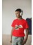 Erkek Çocuk Pamuk Uçak Baskılı Kısa Kol Tshirt 1