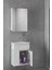Raflı Miniço Ebeveyn 50 cm x 32 cm Ayna Dolaplı Lavabolu Mdf Banyo Dolabı Seti**hazır Kurulu** 1
