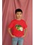 Erkek Çocuk Pamuk Veggie Baskılı Kısa Kol Tshirt 3