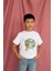 Erkek Çocuk Pamuk Zürafa Baskılı Kısa Kol Tshirt 3