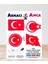 Armacı Amca Ütü Ile Yapışan 4 Adet Örme Kumaş Arma Yırtık Kapatıcı Pratik Yama Tekstil Patch Kırmızı Ay Yıldız Hilal Şanlı Al Türk Bayrağı Türkiye 1