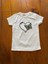 Yeşil Kalp Desenli Beyaz T-Shirt 1