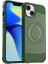 iPhone 13 Için Kılıf Karbon Fiber Dokulu Tpu Telefon Kılıfı Magsafe-Green ile Uyumlu (Yurt Dışından) 1
