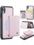 Jeehood iPhone Xr Kılıf Kickstand Tpu Manyetik Telefon Kapağı Çıkarılabilir Kart Çantası-Pembe (Yurt Dışından) 1