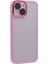Dksm Serisi iPhone 14 Kılıf Elektroliz Kamera Çerçevesi Tpu Telefon Kapağı-Şeffaf Pembe (Yurt Dışından) 1