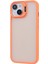 iPhone 13 Için Kılıf Lens Çerçeve Braketi Tpu+Pc Darbeye Dayanıklı Telefon Kapağı-Turuncu (Yurt Dışından) 3