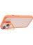 iPhone 13 Için Kılıf Lens Çerçeve Braketi Tpu+Pc Darbeye Dayanıklı Telefon Kapağı-Turuncu (Yurt Dışından) 4
