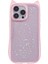 Jtw Serisi iPhone 15 Pro Için Tpu Kılıf Epoksi Glitter Pullarda Tpu Telefon Kapağı Kedi Kulak Tasarımı-Şeffaf Pembe (Yurt Dışından) 1