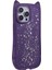 Jtw Serisi iPhone 15 Pro Için Tpu Kılıf Epoksi Glitter Pullarda Tpu Telefon Kapağı Kedi Kulak Tasarımı-Şeffaf Mor (Yurt Dışından) 3