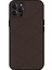 iPhone 13 Pro Max Kılıf Pu Deri Kaplamalı Pc+Tpu Koruyucu Telefon Kapağı-Kahverengi (Yurt Dışından) 1