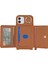 iPhone 12/12 Pro Için Kılıf Kart Çantası Halka Tutucu Litchi Doku Deri + Uzun Askılı Tpu Telefon Kapağı-Kahverengi (Yurt Dışından) 2