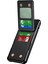 ZM11 iPhone 15 Pro Kılıf Kickstand Kart Yuvaları Pu Deri+Tpu Telefon Kapağı-Siyah (Yurt Dışından) 3