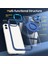 iPhone 12/12 Pro Manyetik Telefon Kılıfı Kickstand Tpu Çerçeve Şeffaf Pc Arka Kapak-Mavi (Yurt Dışından) 5