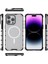iPhone 13 Pro Max Için Manyetik Kılıf Şerit Desenli Pc+Tpu Hibrit Telefon Kılıfı-Beyaz (Yurt Dışından) 4
