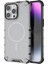 iPhone 13 Pro Max Için Manyetik Kılıf Şerit Desenli Pc+Tpu Hibrit Telefon Kılıfı-Siyah (Yurt Dışından) 1