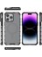 iPhone 13 Pro Max Için Manyetik Kılıf Şerit Desenli Pc+Tpu Hibrit Telefon Kılıfı-Siyah (Yurt Dışından) 4