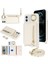 iPhone 12/12 Pro Için Kılıf Kart Çantası Halka Tutucu Litchi Doku Deri + Uzun Askılı Tpu Telefon Kapağı-Beyaz (Yurt Dışından) 1