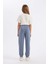Kız Çocuk Gri Standart Fit Beli Paçası Lastikli Cepli Okul Jogger Eşofman Altı X9036A624AU 5