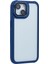 iPhone 13 Kılıf Lens Çerçevesi Kickstand Pc+Tpu Kaymaz Kenar Telefon Kapağı-Koyu Mavi (Yurt Dışından) 3