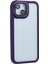 iPhone 13 Için Kılıf Lens Çerçevesi Kickstand Pc+Tpu Kaymaz Kenarlı Telefon Kapağı-Mor (Yurt Dışından) 3