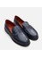 01Ayh291710A680  Deri Lacivert Kadın Loafer 2