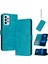 Samsung Galaxy A72 Pu Deri Saf Renk Kickstand ile Flip Case (Yurt Dışından) 1