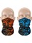 2'li Set Bandana Erkek Bandana Kadın Bandana Motosiklet Bandana Boyunluk Balaklava Outdoor Maske 3