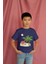 Erkek Çocuk Pamuk Premium Palmiye Baskılı Kısa Kol Tshirt 3