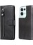 Oppo Oppo 8 Pro 5g Koruyucu Kapak Için Kılıf Deri Fermuar Kart Yuvası (Yurt Dışından) 1