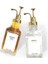 Beyaz Damla 2 Li Kristal Cam, Yağlık ,kahve Dağıtıcı Dispenser, Sabunluk,losyon Gold 500 ml Cam 4