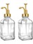 Beyaz Damla 2 Li Kristal Cam, Yağlık ,kahve Dağıtıcı Dispenser, Sabunluk,losyon Gold 500 ml Cam 5