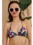 Üçgen Bikini Takımı Soft Desenler Siyah Fırça Desen 3
